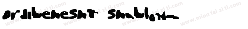 Ordibehesht shablon字体转换